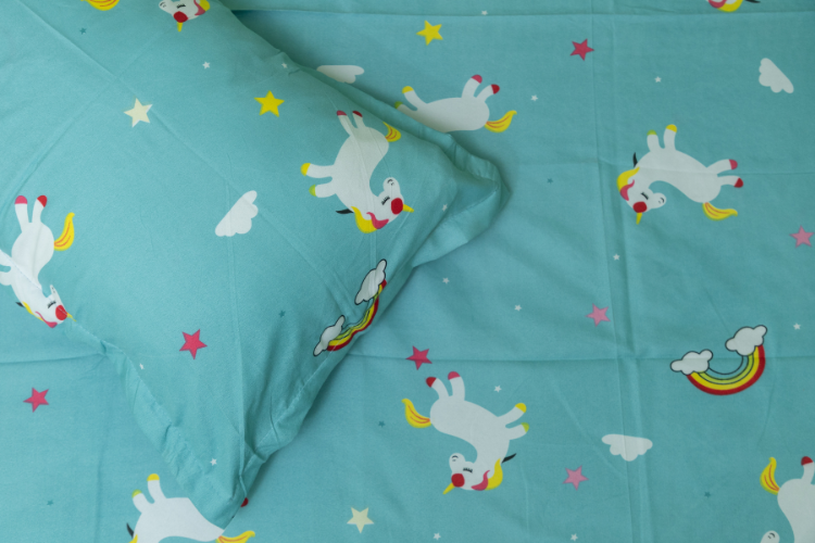 Rosy Angel Single Bedsheet - Unicorn